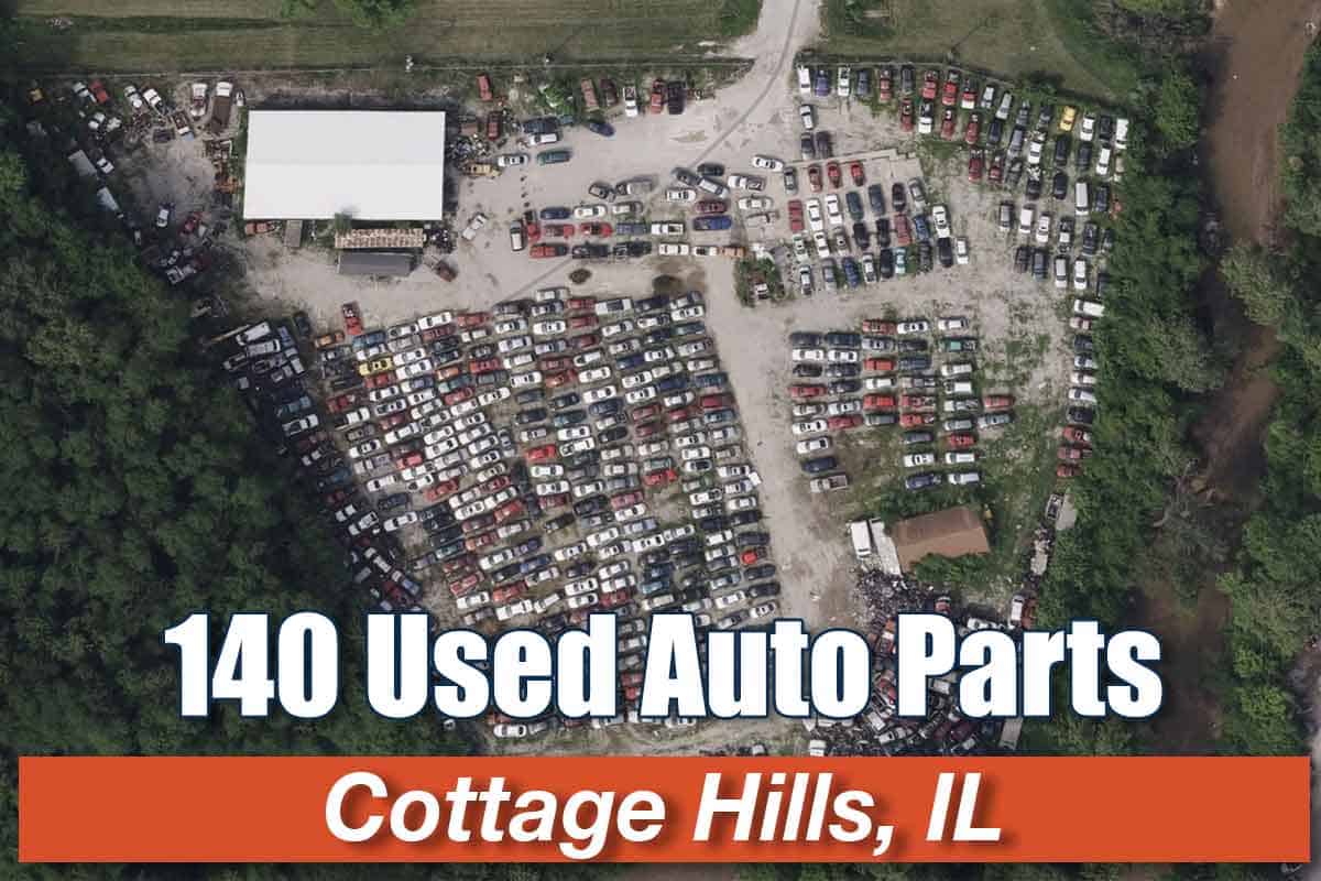 Aerial view of 140 Used Auto Parts at 800 W MacArthur Dr, Cottage Hills, IL 62018