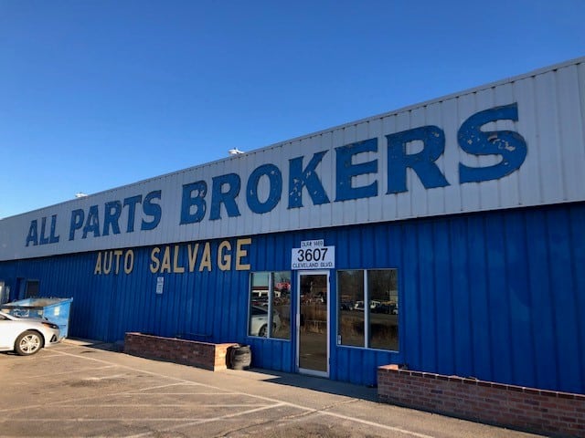 All Parts Brokers Used auto parts store at 3607 Cleveland Blvd