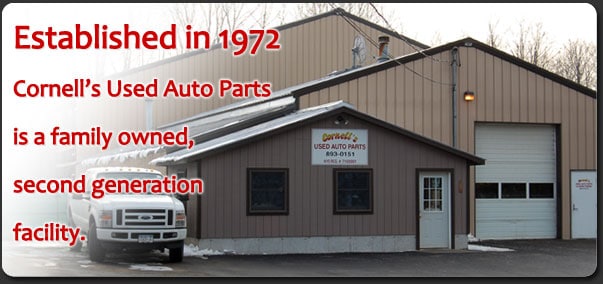 Cornell&apos;s Used Auto Parts Auto parts store at 62 S Greenfield Rd